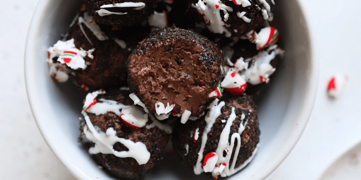 Peppermint Fudge Truffles